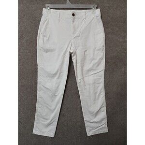 Gap Girlfriend Khaki Pants Womens 6 White Cotton Stretch